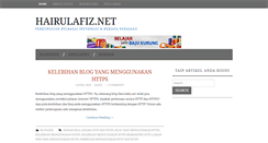 Desktop Screenshot of hairulafiz.net