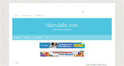 Desktop Screenshot of hairulafiz.com
