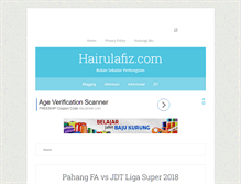 Tablet Screenshot of hairulafiz.com
